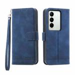 For vivo V27 Dierfeng Dream Line Leather Phone Case(Blue)