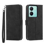 For vivo Y36 Dierfeng Dream Line Leather Phone Case(Black)