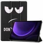 For Samsung Galaxy Tab S9 FE / S10 FE Custer Painted 3-Fold Holder Smart Leather Tablet Case(Big Eye Me)