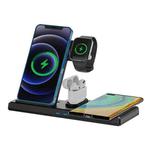 Yesido DS13 18W 4 in 1 Multifunctional Foldable Desktop Wireless Charging Stand(Black)