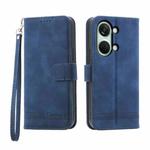 For OnePlus Ace 2V Dierfeng Dream Line Leather Phone Case(Blue)