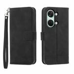 For OnePlus Ace 2V Dierfeng Dream Line Leather Phone Case(Black)