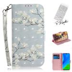 For Huawei P smart 2020 3D Painted Pattern Magnetic Attraction Horizontal Flip Leather Case with Holder & Card Slot & Wallet & Lanyard(Magnolia)