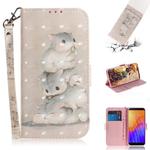 For Huawei Y5p 3D Painted Pattern Magnetic Attraction Horizontal Flip Leather Case with Holder & Card Slot & Wallet & Lanyard(Squirrels)
