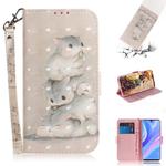 For Huawei Y8p / P Smart S / Enjoy 10s 3D Painted Pattern Magnetic Attraction Horizontal Flip Leather Case with Holder & Card Slot & Wallet & Lanyard(Squirrels)