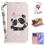 For Huawei Y8p / P Smart S / Enjoy 10s 3D Painted Pattern Magnetic Attraction Horizontal Flip Leather Case with Holder & Card Slot & Wallet & Lanyard(Love-heart Bear)