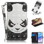 For Xiaomi Redmi 10X 5G 3D Painted Pattern Magnetic Attraction Horizontal Flip Leather Case with Holder & Card Slot & Wallet & Lanyard(Angry Bear)