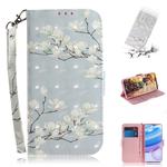 For Xiaomi Redmi 10X 5G 3D Painted Pattern Magnetic Attraction Horizontal Flip Leather Case with Holder & Card Slot & Wallet & Lanyard(Magnolia)