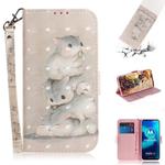 For Motorola Moto G8 Power Lite 3D Painted Pattern Magnetic Attraction Horizontal Flip Leather Case with Holder & Card Slot & Wallet & Lanyard(Squirrels)