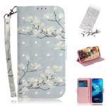 For Motorola Moto G8 Power Lite 3D Painted Pattern Magnetic Attraction Horizontal Flip Leather Case with Holder & Card Slot & Wallet & Lanyard(Magnolia)