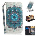 For Nokia 5.3 3D Painted Pattern Magnetic Attraction Horizontal Flip Leather Case with Holder & Card Slot & Wallet & Lanyard(Peacock Wreath)
