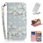 For Nokia 5.3 3D Painted Pattern Magnetic Attraction Horizontal Flip Leather Case with Holder & Card Slot & Wallet & Lanyard(Magnolia)