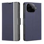 For vivo iQOO Z9 Turbo Twill Texture Side Button Leather Phone Case(Blue)