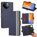 For vivo Y39 5G Global Twill Texture Side Button Leather Phone Case(Blue)