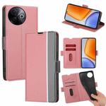 For vivo Y39 5G Global Twill Texture Side Button Leather Phone Case(Pink)