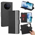 For vivo X200s 5G Twill Texture Side Button Leather Phone Case(Black)