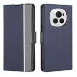 For Honor Magic6 Pro Twill Texture Side Button Leather Phone Case(Blue)