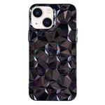 For iPhone 13 Electroplating Honeycomb Edged TPU Phone Case(Black)