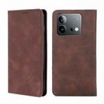 For vivo iQOO Neo 8 5G / 8 Pro 5G Skin Feel Magnetic Leather Phone Case(Dark Brown)