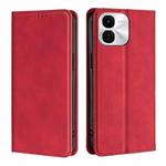 For vivo iQOO Z9x 5G Skin Feel Magnetic Leather Phone Case(Red)