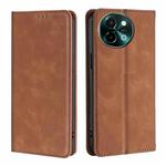 For vivo Y38 5G / T3x Global Skin Feel Magnetic Leather Phone Case(Light Brown)