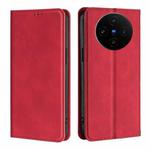 For vivo X100s Skin Feel Magnetic Leather Phone Case(Red)