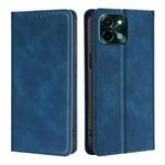 For vivo Y28 4G Skin Feel Magnetic Leather Phone Case(Blue)