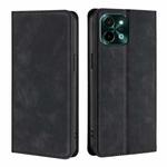 For vivo Y28 4G Skin Feel Magnetic Leather Phone Case(Black)