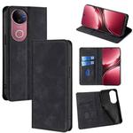 For vivo V50 5G Skin Feel Magnetic Leather Phone Case(Black)