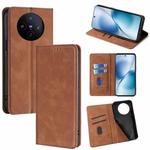 For vivo X200s 5G Skin Feel Magnetic Leather Phone Case(Light Brown)
