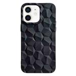 For iPhone 12 Honeycomb Edged TPU Phone Case(Black)