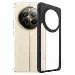 For Realme 12 Pro / 12 Pro+ Frosted TPU + Transparent PC Phone Case(Black)