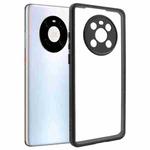 For Huawei Mate 40 Frosted TPU + Transparent PC Phone Case(Black)