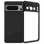For Google Pixel 8 Pro Frosted TPU + Transparent PC Phone Case(Black)