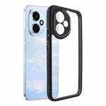 For Honor 400 Global 156.5mm Frosted TPU + Transparent PC Phone Case(Black)