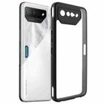 For Asus ROG Phone 7 Frosted TPU + Transparent PC Phone Case(Black)