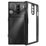 For ZTE nubia Red Magic 8 Pro/8 Pro+/8S Pro Frosted TPU + Transparent PC Phone Case(Black)