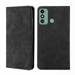 For ZTE Blade A53 4G Skin Feel Magnetic Leather Phone Case(Black)