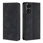 For ZTE Anshin Family Skin Feel Magnetic Leather Phone Case(Black)