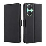 For vivo Y27 4G Ultra-thin Voltage Side Buckle Horizontal Flip Leather Phone Case(Black)