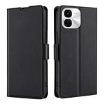 For vivo iQOO Z9x Ultra-thin Voltage Side Buckle Horizontal Flip Leather Phone Case(Black)