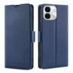 For vivo iQOO Z9x Ultra-thin Voltage Side Buckle Horizontal Flip Leather Phone Case(Blue)