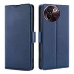 For vivo V30e 5G Global Ultra-thin Voltage Side Buckle Horizontal Flip Leather Phone Case(Blue)