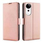 For vivo S19 Pro Ultra-thin Voltage Side Buckle Horizontal Flip Leather Phone Case(Rose Gold)