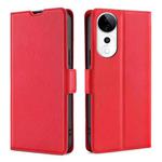 For vivo S19 Pro Ultra-thin Voltage Side Buckle Horizontal Flip Leather Phone Case(Red)