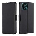 For vivo Y28 4G Ultra-thin Voltage Side Buckle Horizontal Flip Leather Phone Case(Black)