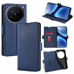 For vivo X200 Pro 5G Ultra-thin Voltage Side Buckle Horizontal Flip Leather Phone Case(Blue)