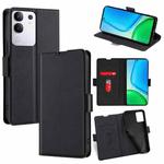 For vivo Y29 4G Global Ultra-thin Voltage Side Buckle Horizontal Flip Leather Phone Case(Black)