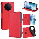 For vivo X200s 5G Ultra-thin Voltage Side Buckle Horizontal Flip Leather Phone Case(Red)