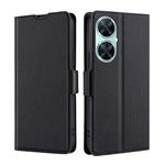 For Huawei Enjoy 60 Pro / nova 11i Ultra-thin Voltage Side Buckle Horizontal Flip Leather Phone Case(Black)